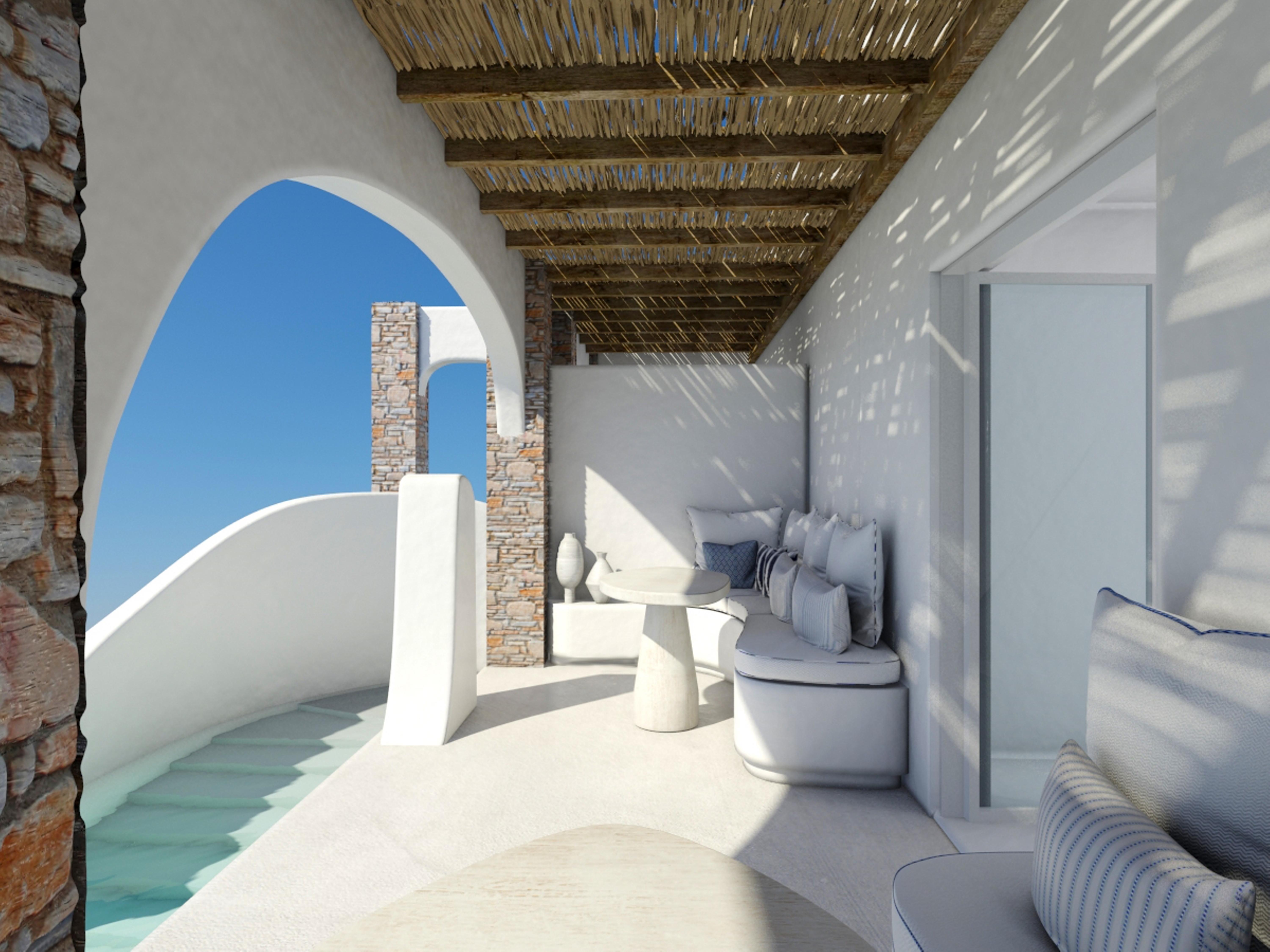 Aloni Hotel & Suites Piso Livadi Eksteriør bilde